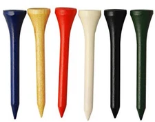 Pride Golf Tee, 2-1/8-Inch Deluxe Tee, 125 Count, Standard Mixed Colors