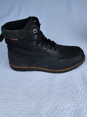 Levi\'s Richmond Boots Black Denim Leather Red Tab Lace Up Men\'s Size 7 Levi main image 3