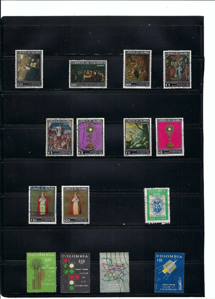 1968    YEAR.-   COLOMBIA  .-   25+ F.D.C. - Image 2 of 3