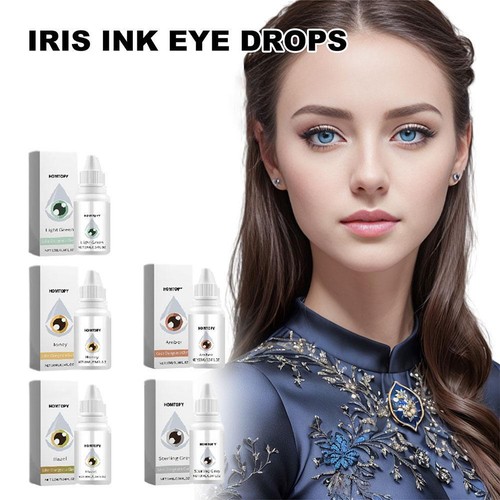 Iris Ink Eye Drops, IrisInk Color-Changing Eye Drops, Change Eye Color Brighten - Picture 2 of 17