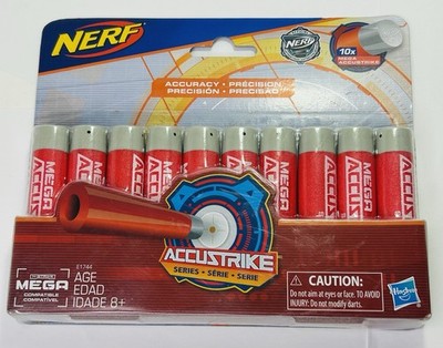 Hasbro Nerf Mega Darts  Accustrike Series, Refill Pack Of 10 Darts BRAND NEW