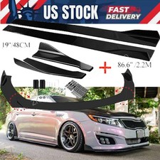 Glossy Black Front Bumper Spoiler Lip Splitter For Kia Optima Ex Lx 2014-2015 Glossy Black Front Bumper Spoiler Lip Splitter For Kia Optima Ex Lx 2014-2015
