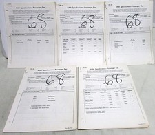 1968 Ama Specification Sheets Oldsmobile Toronado 442 F85 Cutlass 88 98 Wagons