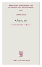 Grenzen. ~ Josef Isensee ~  9783428155545