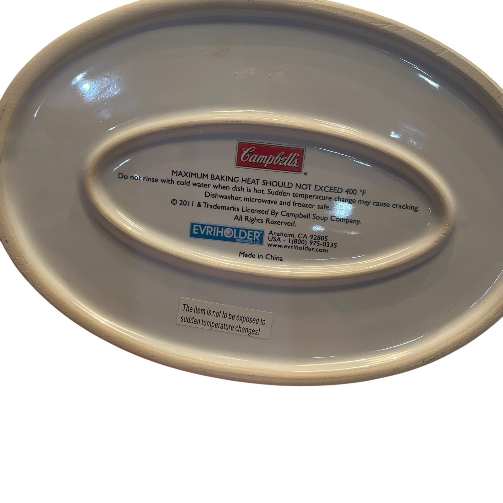 Campbell's Green Bean Casserole Recipe Dish Large Handles