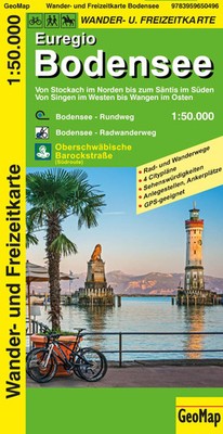 Euregio Bodensee Wander- und Freizeitkarte 1:50.000 GeoMap (Land-)Karte Geo Map