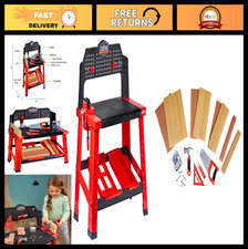 Creative Construction Workbench Set with 15 Accessories - Pretend Play for Kids