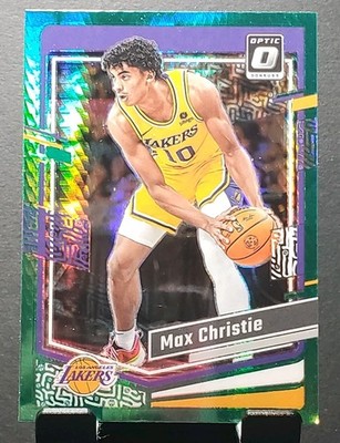 2023-24 Panini Donruss Optic #88 Max Christie LAKERS Hyper Green Prizm NM/MT
