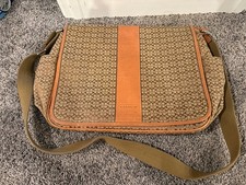 Coach Signature Hudson Commuter Messenger Bag F77004 Laptop Diaper Travel Work