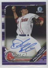 2019 Bowman Chrome Prospects Purple Refractor 42/250 Durbin Feltman Auto 2p7