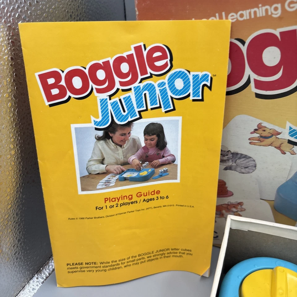 VTG 1988 Boggle Junior Game Toddlers Kids Educational Learning Words COMPLETE - Image 4 of 4