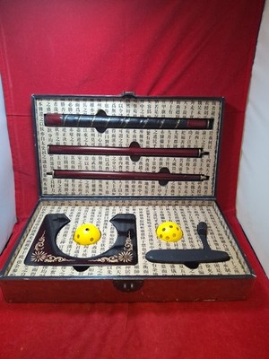 Tragbarer zusammenklappbarer Übung Putter 3 Stück Golfset mit Koffer Büro Reise B1