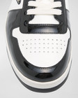 100% AUTHENTIC NEW MEN PRADA DOWNTOWN LOGO BLACK/WHITE SNEAKERS UK 8/US 9 D — photo 4