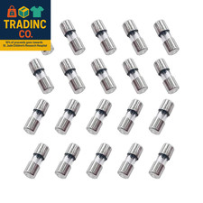 20PCS Mini Glass Fuses 110V 125V 3A Slow-Blow Time Delay Fuse Xmas Light Strings