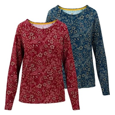 Pip Studio Damen Shirt Langarmshirt Tina Long Sleeve Top Daisy Dreams