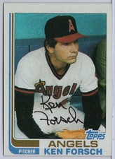 1982 Topps #385 Ken Forsch in EXMT Condition Angels