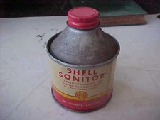Vintage/Antique Shell Oil & Gas Cone Top Shell Sonitor Can Metal