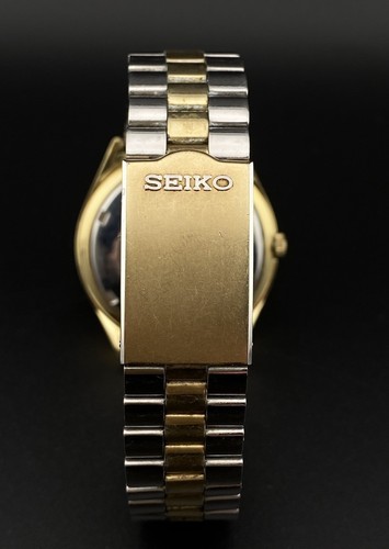 Vintage Seiko Automatic Day Date 17 Jewels Classic Two Tone St.Steel Mens Watch - Picture 9 of 12