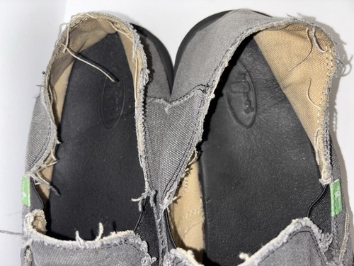 Sanuk Mens Vagabond Gray Loafers Shoes Sz 13 Comfort Casual - Imagen 3 de 6