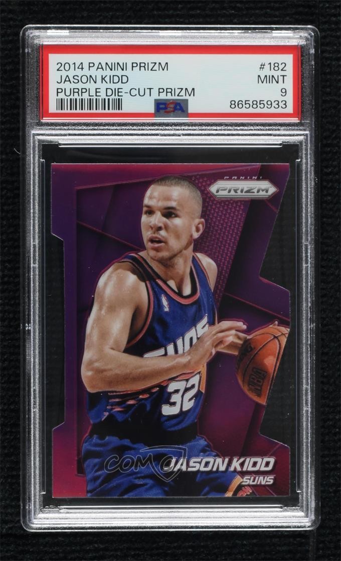 2014-15 Panini Prizm Purple Die-Cut Prizm /139 Jason Kidd #182 PSA 9 MINT HOF