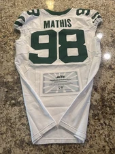 New York Jets game used jersey PHIDARIAN Mathis 2024/46+6 RC jersey, NOW BILLS