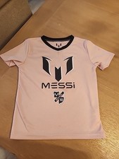 Little Boys Messi Collection Pink Jersey Size 7 With Logos
