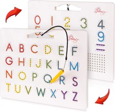 Magnetic Alphabet Tracing Board - Double Sided Letters  Numbers Magnetic Tracin
