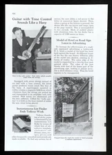 Early Electric Guitar Lowell Kiesel 1937 "Radio Guitar" pictorial