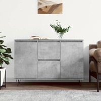 Sideboard Betongrau 101,5X35X70 Cm Holzwerkstoff Kommode Modern