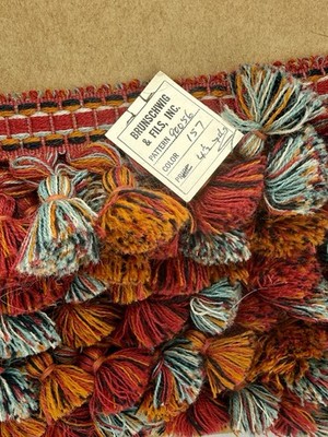 Vintage High-end Brunschwig & Fils Woven Tassel Trim Upholstery Drapery