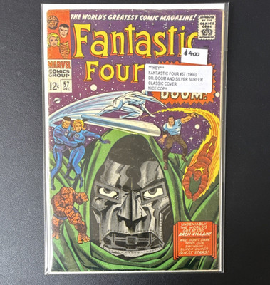 Marvel Comics Fantastic Four #57 (1966) Doctor Doom Silver Surfer Key Issue