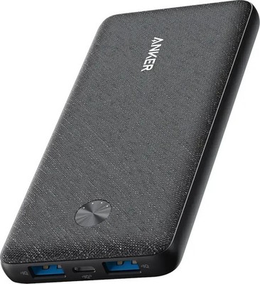 Anker - Power Bank Fast Charging Super Slim (10000mAh, 20W, 3-Port) - Black