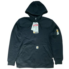 New Carhartt FR Flame Water Resistant Relaxed Fit Fleece Full Zip Jacket For Men