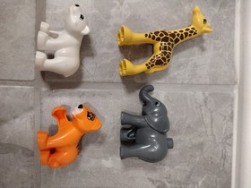 LEGO DUPLO 6136 My First Zoo set giraffe tiger elephant bear w/ manual - 100%