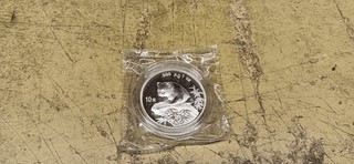 China 1999 10 Yuan 1 Unze Silber Panda