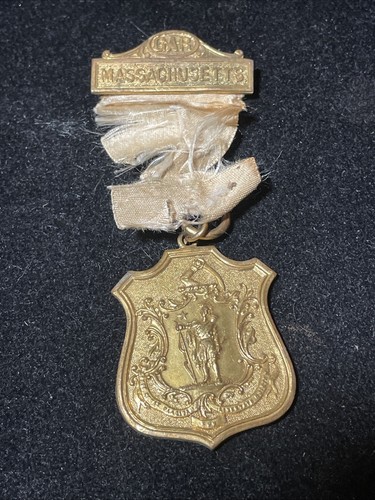 RARE Vintage Military 1892 Grand Army of the Republic GAR Massachusetts Medal