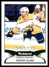 2021-22 Parkhurst #303 Frederic Allard RC Rookie Nashville Predators