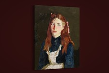 Robert Henri - Irish Lass - Art Print on Paper or Canvas