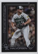 2025 Topps Series 2 Black Rainbow Foilboard 8/10 Seth Halvorsen #597 01mu