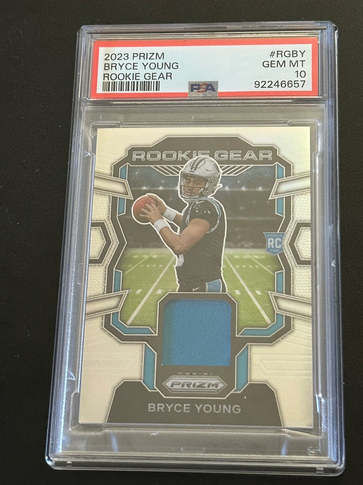 Bryce Young Panini Prizm Rookie Gear #RGBY Base