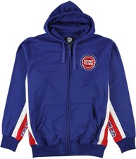 Hands High Mens Detroit Pistons Hoodie Sweatshirt, Blue, Large