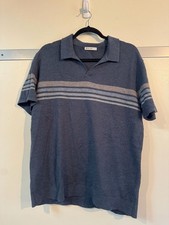 Marine Layer Liam Knit Open Collar Polo Shirt