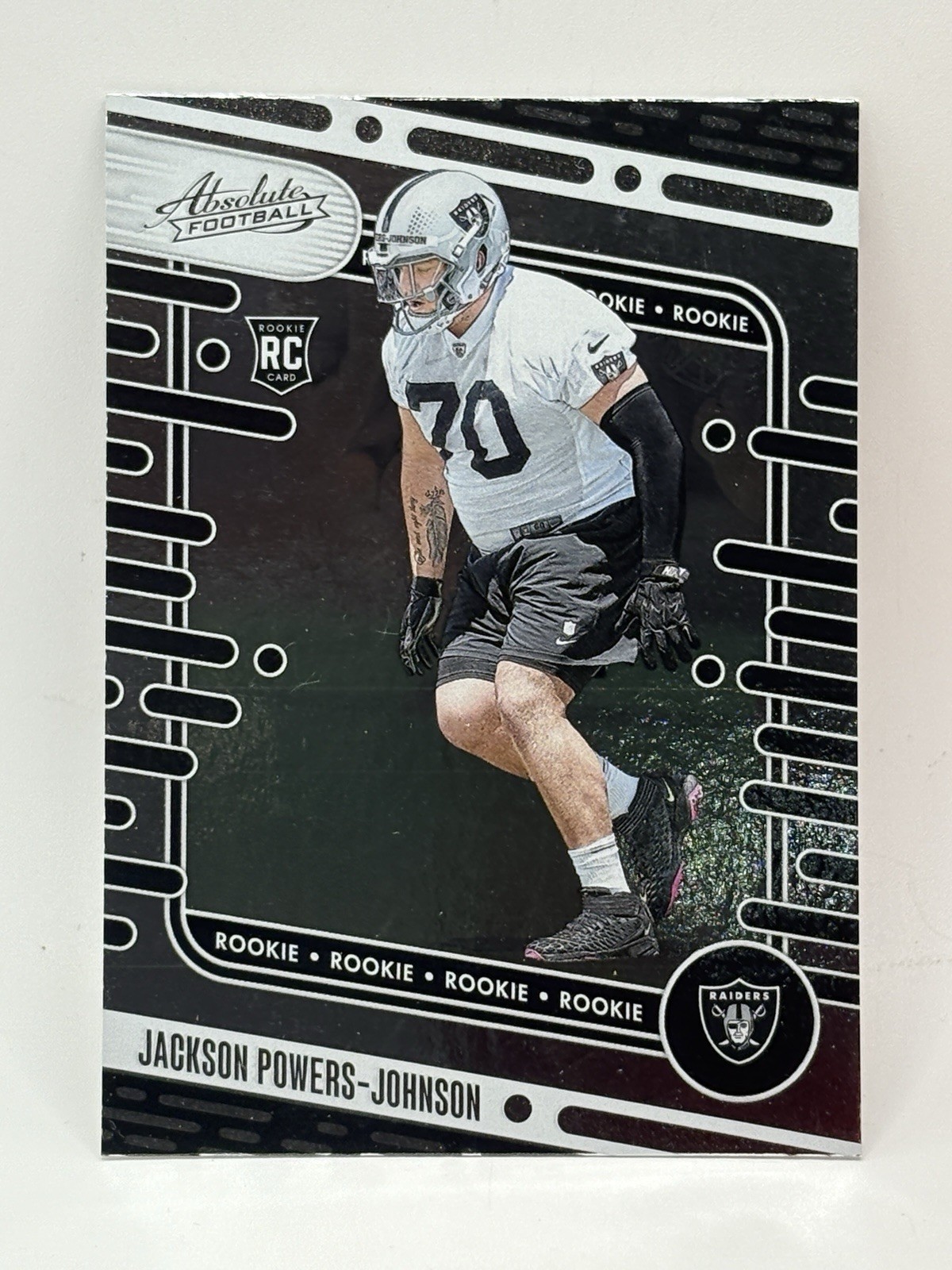 Jackson Powers-Johnson 2024 Panini Absolute #144 Rookie Las Vegas Raiders