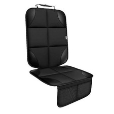 Car Seat Protector for Child Car Seat  Non-Slip Backing No Imprints 1 pc Black