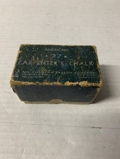 VIntage Blue Color Chalk The American Crayon Company Cardboard Antique Box-RARE