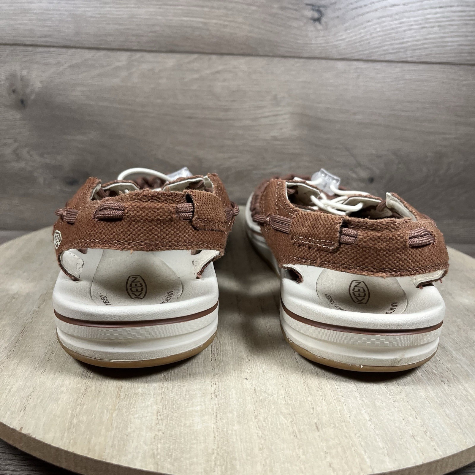 Sandali Keen Uneek Slice Fade marroni paracord sport outdoor trail da uomo taglia 9 5