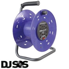 4 Gang Way Plastic Empty Cable Reel Drum - Electric Extension up to 50M 
