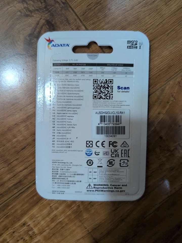 ADATA 32GB MicroSD Micro SD HC CARD TF Class 10 32GB Memory BRAND NEW W ADAPTER - Image 2 of 2