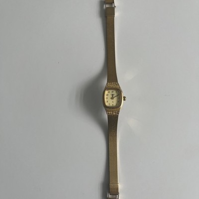 Citizen Damen Uhr Edelstahl Gold Batterie Wasserfest Champagner Quarz