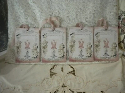 HANDMADE Shabby Chic / Vintage Paris Dress Form Tags: (4)